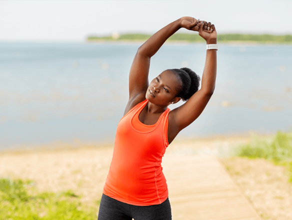 Stretch for upper back